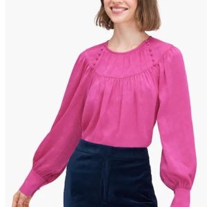 Kate spade solid jacquard top
